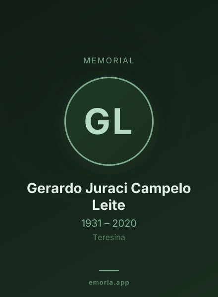 Memorial portrait of Gerardo Juraci Campelo Leite