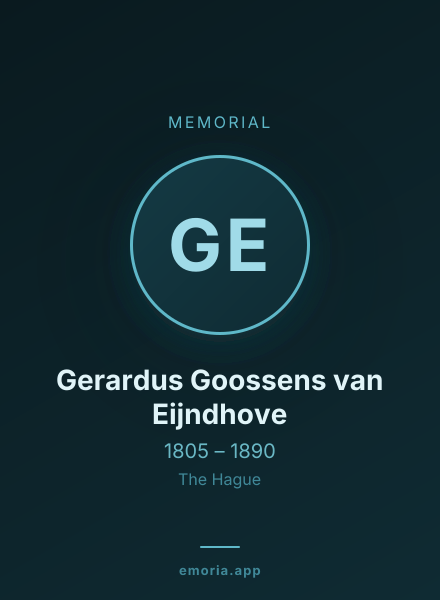 Memorial portrait of Gerardus Goossens van Eijndhove