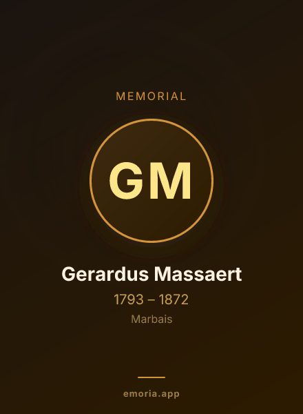 Memorial portrait of Gerardus Massaert
