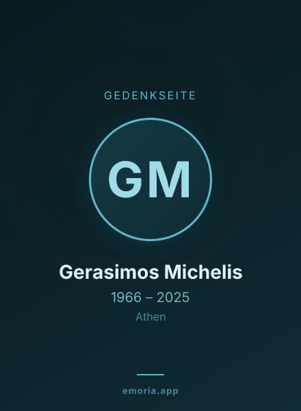 Gedenkportrait von Gerasimos Michelis