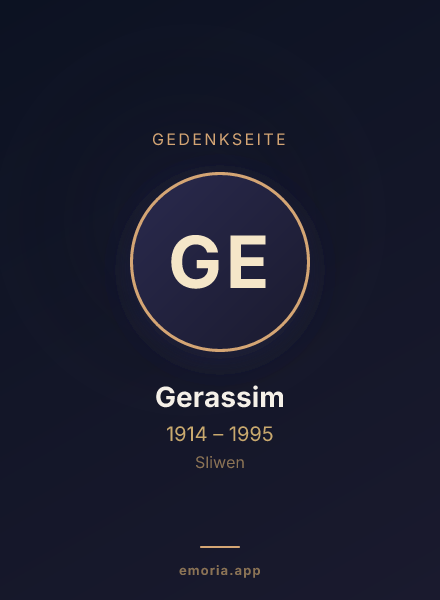 Gedenkportrait von Gerassim