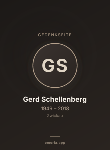 Gedenkportrait von Gerd Schellenberg