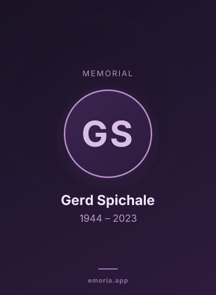 Memorial portrait of Gerd Spichale