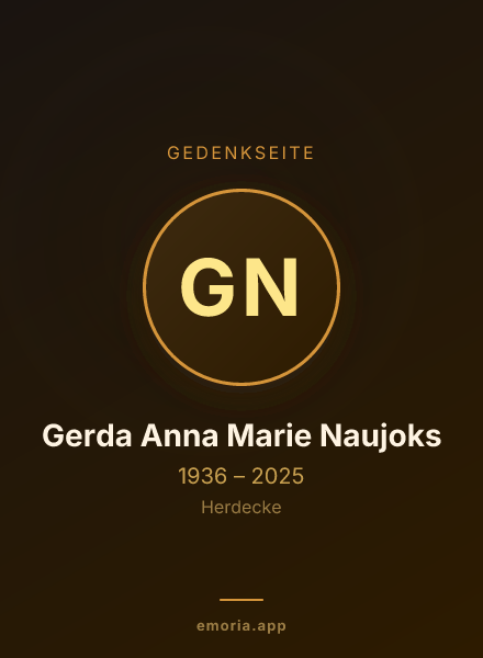 Gedenkportrait von Gerda Anna Marie Naujoks
