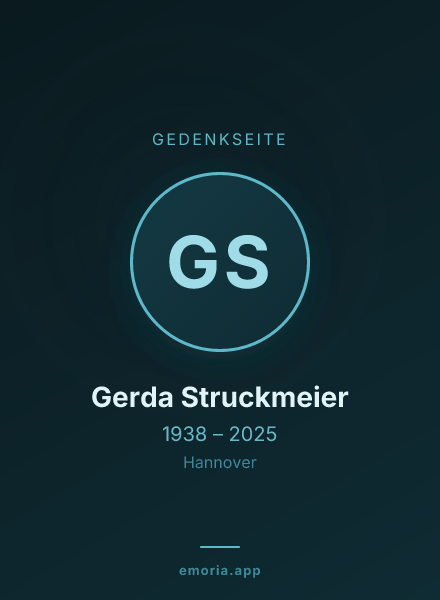 Gedenkportrait von Gerda Struckmeier