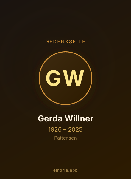 Gedenkportrait von Gerda Willner