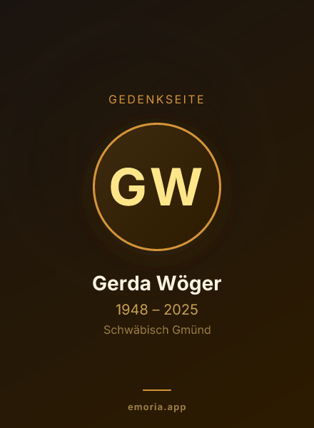 Gedenkportrait von Gerda Wöger