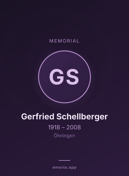 Memorial portrait of Gerfried Schellberger