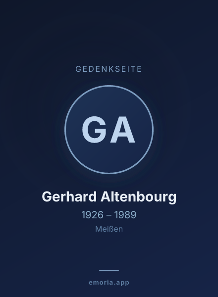 Gedenkportrait von Gerhard Altenbourg