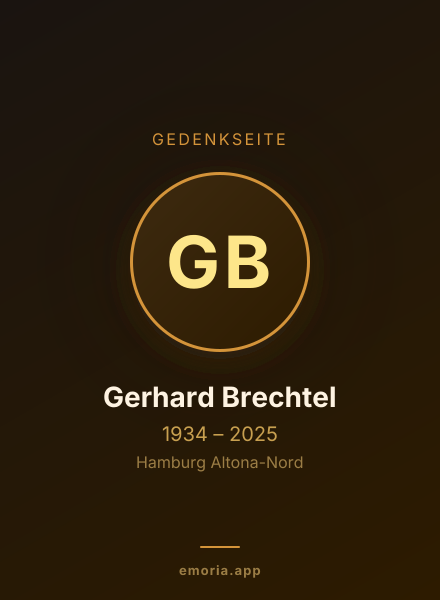 Gedenkportrait von Gerhard Brechtel
