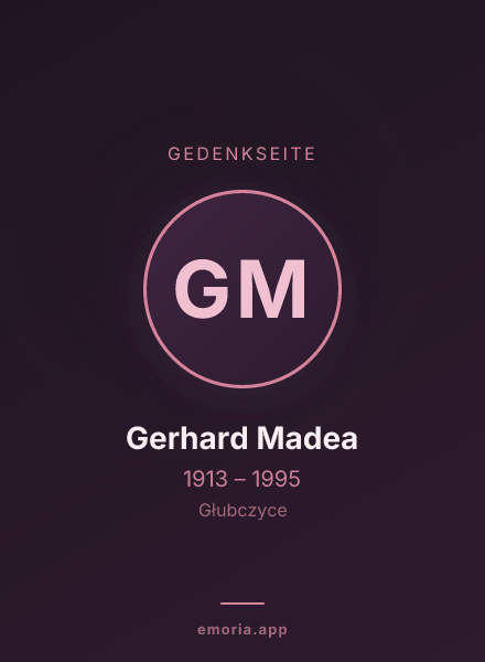 Gedenkportrait von Gerhard Madea