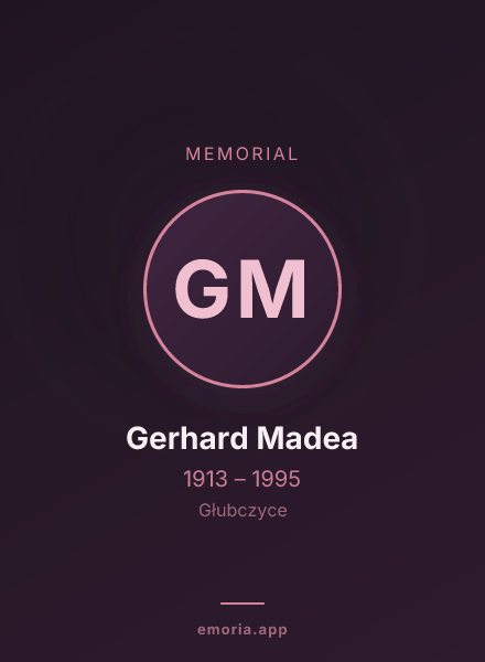 Memorial portrait of Gerhard Madea