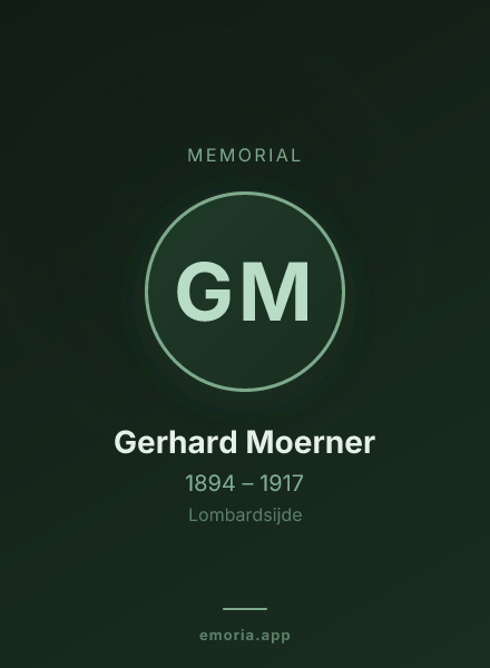 Memorial portrait of Gerhard Moerner