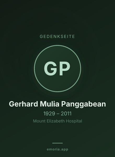 Gedenkportrait von Gerhard Mulia Panggabean