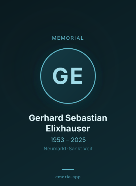 Memorial portrait of Gerhard Sebastian Elixhauser