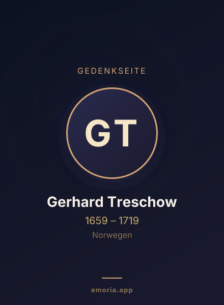 Gedenkportrait von Gerhard Treschow