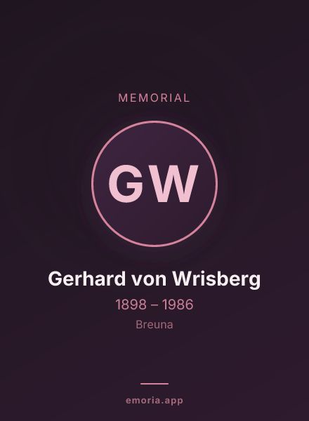 Memorial portrait of Gerhard von Wrisberg