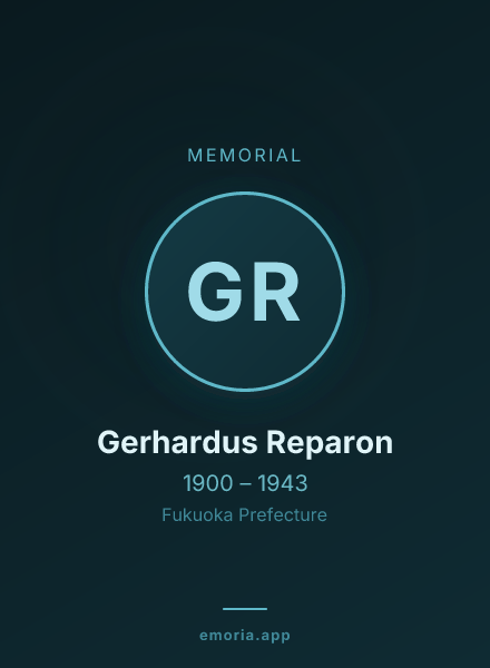Memorial portrait of Gerhardus Reparon