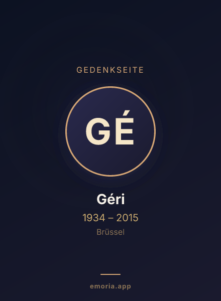 Gedenkportrait von Géri