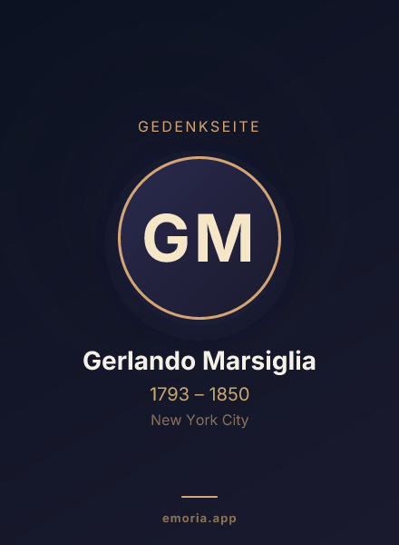 Gedenkportrait von Gerlando Marsiglia