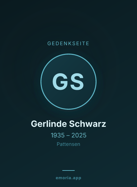 Gedenkportrait von Gerlinde Schwarz