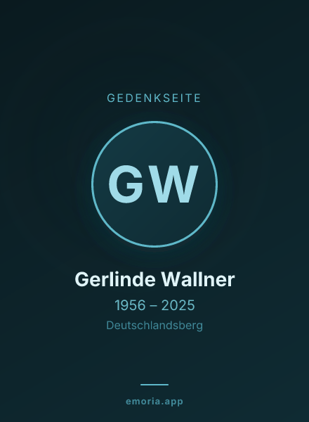 Gedenkportrait von Gerlinde Wallner