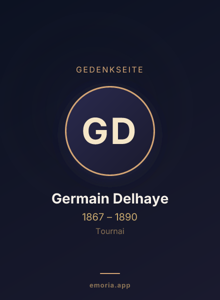 Gedenkportrait von Germain Delhaye