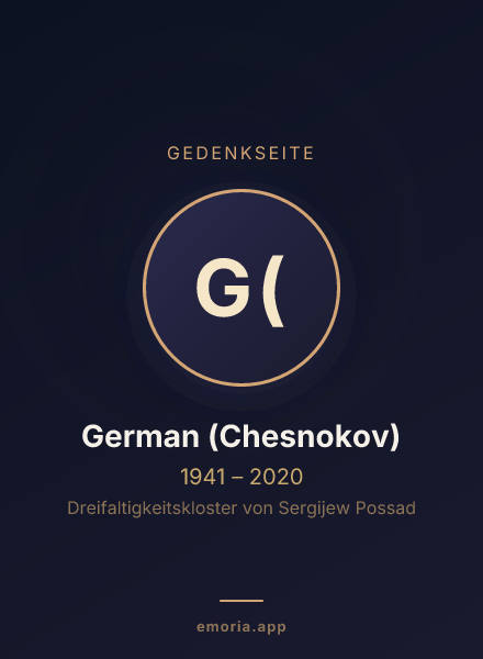 Gedenkportrait von German (Chesnokov)