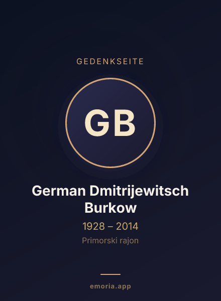 Gedenkportrait von German Dmitrijewitsch Burkow
