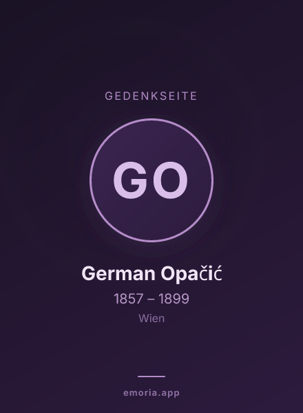 Gedenkportrait von German Opačić