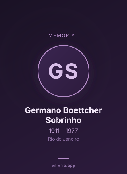 Memorial portrait of Germano Boettcher Sobrinho