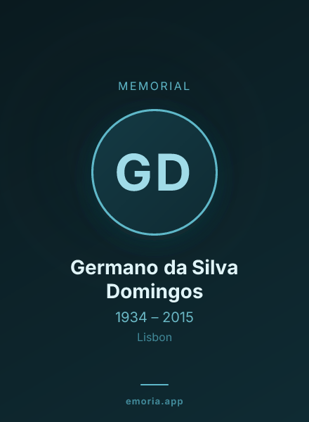 Memorial portrait of Germano da Silva Domingos