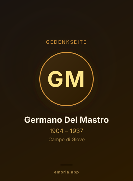 Gedenkportrait von Germano Del Mastro
