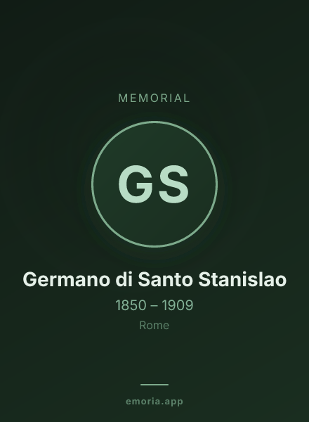 Memorial portrait of Germano di Santo Stanislao