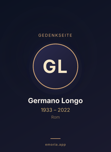 Gedenkportrait von Germano Longo