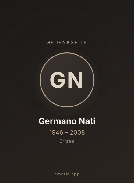 Gedenkportrait von Germano Nati