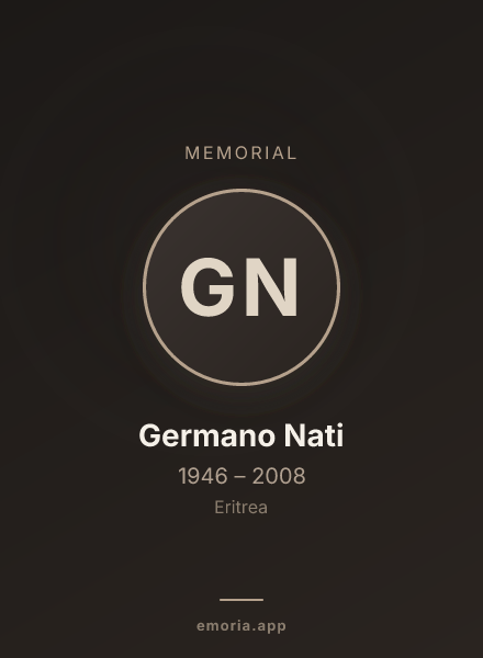 Memorial portrait of Germano Nati