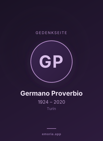 Gedenkportrait von Germano Proverbio