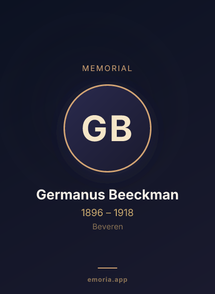 Memorial portrait of Germanus Beeckman