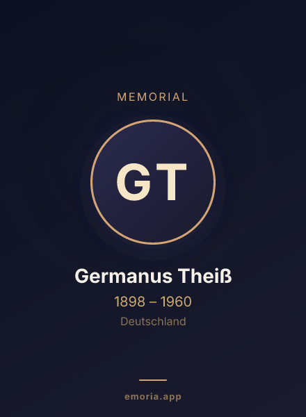 Memorial portrait of Germanus Theiß
