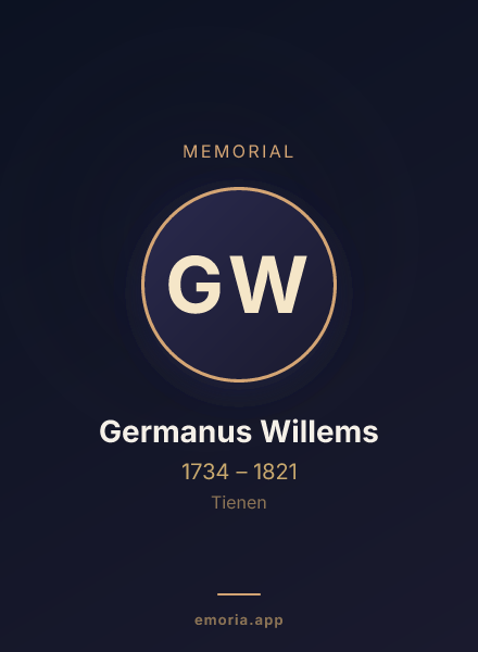 Memorial portrait of Germanus Willems