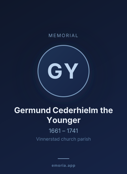 Memorial portrait of Germund Cederhielm the Younger