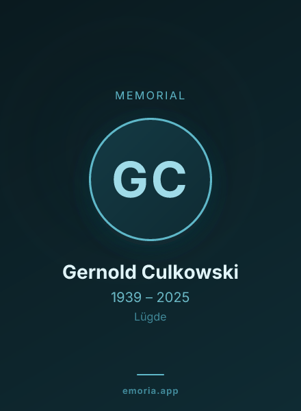 Memorial portrait of Gernold Culkowski