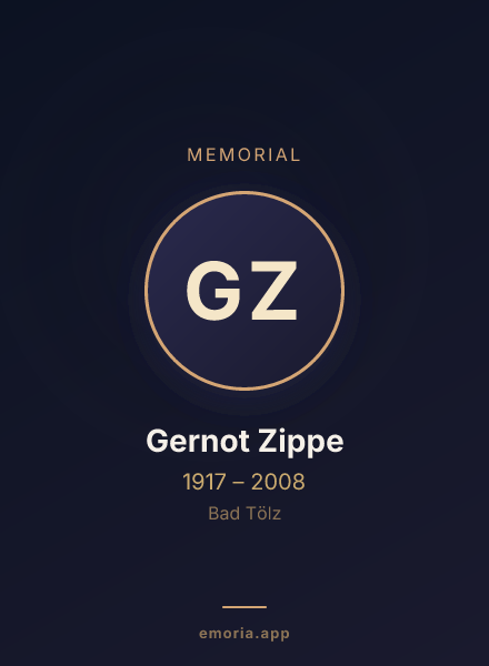 Memorial portrait of Gernot Zippe