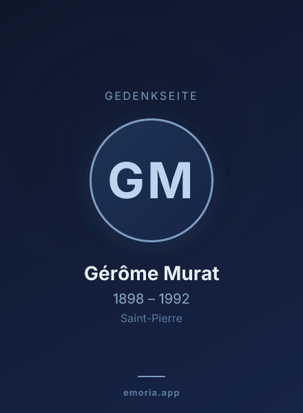 Gedenkportrait von Gérôme Murat