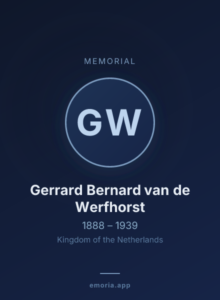 Memorial portrait of Gerrard Bernard van de Werfhorst