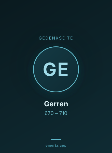 Gedenkportrait von Gerren