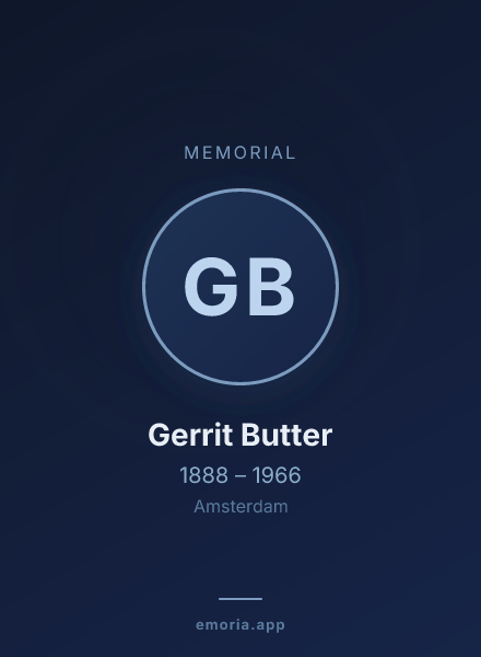 Memorial portrait of Gerrit Butter