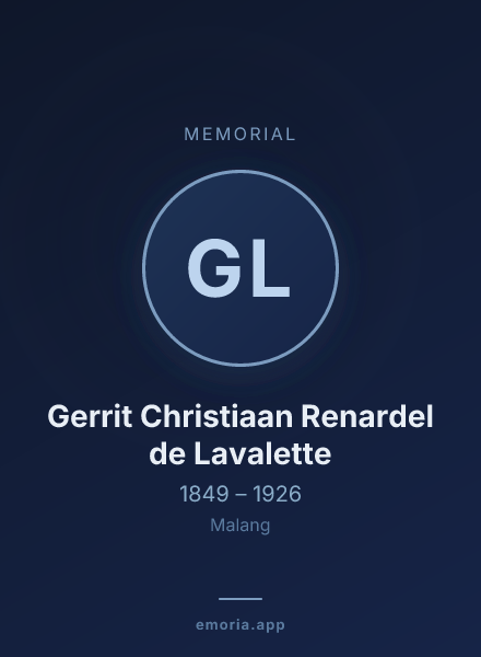 Memorial portrait of Gerrit Christiaan Renardel de Lavalette