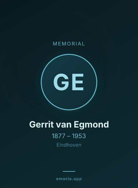 Memorial portrait of Gerrit van Egmond